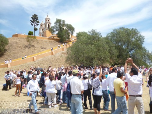 Celebrating the Spring Equinox in San Andres Cholula, Mexico.