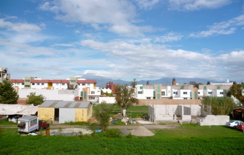 View from our apartment in San Andres Cholula during the day