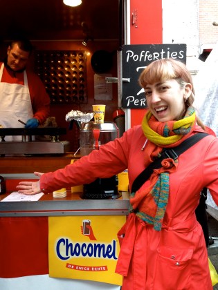 I do love the poffertjes (small, thick pancakes) available in the markets