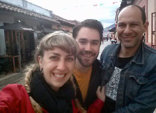 Myself, Evan, and Enrique exploring the center of San Cristoba