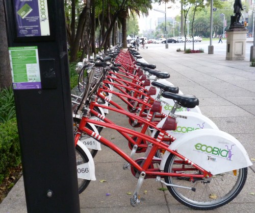 Mexico City's public bike-sharing program, the eco-bici