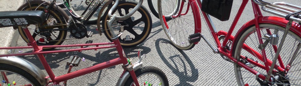 A selection of bicycles in D.F.