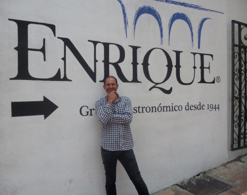 Enrique in front of Enrique's