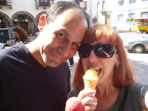 My first month in Mexico. New hair, warm sun, ice cream.