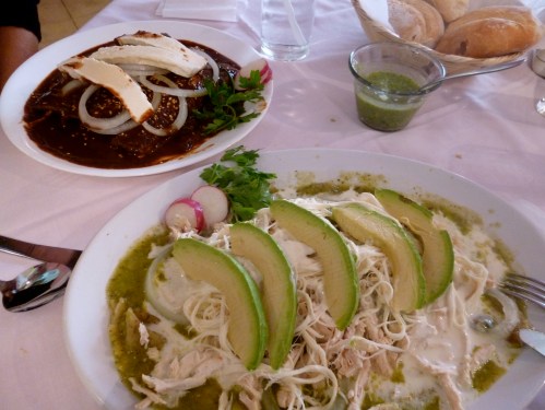Mexican Lunch in Puebla - enchiladas