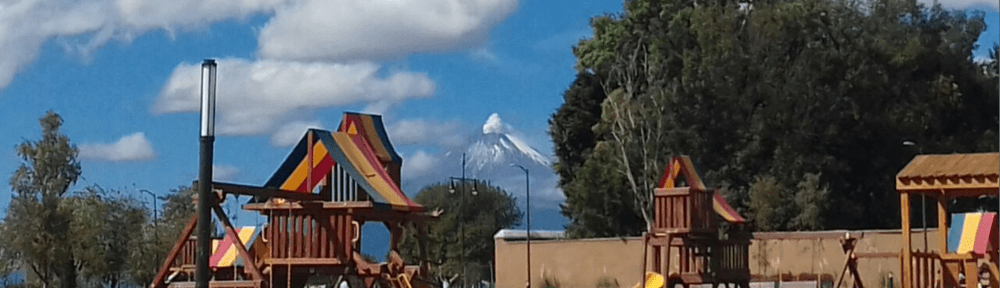 Volcano and playground
